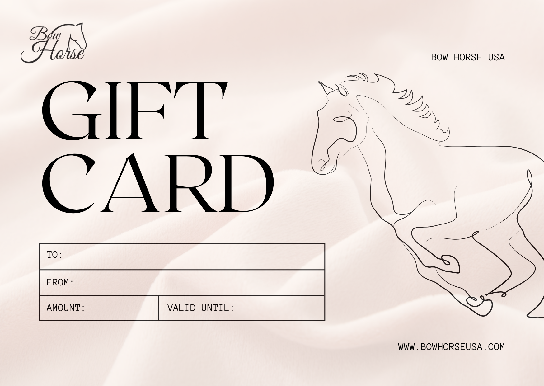 Gift Card – Bow Horse USA LLC gift-card-bow-horse-usa-llc